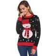 thumbnail image 5 of Purcoar Family Christmas Sweater Holiday Snowman Pullover Women S-XXL, 5 of 10