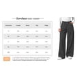 thumbnail image 7 of Sundazz Women's Stretchy Wide Leg Jeans Elastic Waist Knit Denim Pants with Seamed Front, 7 of 7
