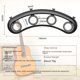 thumbnail image 3 of Expansor de dedo de guitarra, artefacto auxiliar de entrenamiento de mano, expansor de dedo de mano izquierda, entrenador, divisor de dedo abierto, 3 of 5