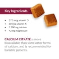 thumbnail image 6 of Bariatric Advantage Calcium Citrate Chewy Bites 250 mg - For Bariatric Surgery Patients - Vitamin D3 - Sugar-Free Chewable Calcium Supplement - Bariatric Calcium Chews - Caramel Flavor - 90 Count, 6 of 7