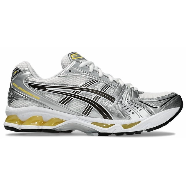 ASICS GEL-KAYANO 14 1203A537 101 UNISEX White, Yellow, Silver US6.5 - 11.5