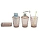 thumbnail image 1 of Ofertas Únicas 1 Juego de Accesorios de Baño Transparentes para Tocadores de Baño Color Café PS, 1 of 1
