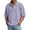 01# Purple, variant on Qwertyu Short Sleeve Waffle Shirts for Men Quarter Zip Pullover Casual Slim Fit Stand Collar Polo Shirts Textured Knit Tops Gray 3XL