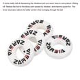 thumbnail image 4 of Uxcell Tennis Vibration Dampener, 4 Pack Round Shock Absorber White, 4 of 6