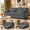 Dark Gray-78.9, variant on Multifunctional Linen Futon Sofa, 71.7" Expandable Pull-out Guest Bed with 2 Cushions, 3-in-1 Convertible Loveseat for Home Indoor Use, Grey