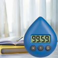 thumbnail image 3 of Reloj de baño digital con ventosa, temporizador resistente al agua, temperatura de humedad, con pantalla LCD, orificio para colgar, 3 of 5