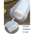 thumbnail image 6 of Muka 100 PCS 2-Cup  Drink Carrier Cup Carrier Take Out Bags Clear Handle Plastic Drink Bags Portable Beverage Containers Hanging Hole, Hold 2 Cups Up to 16OZ Each, 6 of 6