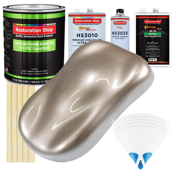 Mocha Frost Metallic Premium Gallon Kit Low VOC URETHANE BASECOAT Auto Paint Kit