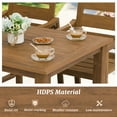 thumbnail image 4 of Dycanpo Outdoor Dining Chairs Set of 2,Weather Resistant Patio Chairs with Armrest for Indoors,Teak, 4 of 8