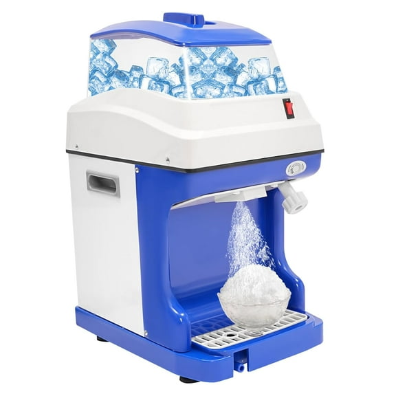 Ice Shaver Commercial, Ice Crusher Electric Shaved Ice Machine 250W Automatic Snow Cone Maker 1400RPM Thickness Adjustable, 264 LBS/H Ice Shaving Machine