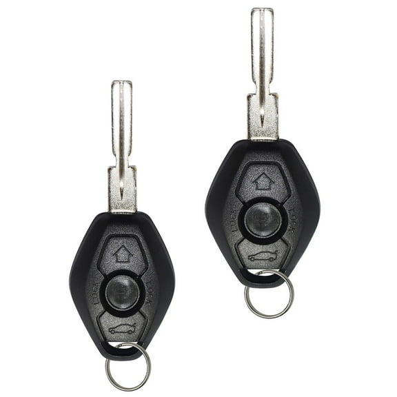 2 New Uncut Chip ID44(7935) 315MHz Keyless Entry Remote Replacement Car Key Fob forBMW 3 series / 5 series / 7 series / M series / X series LX8FZV