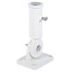 thumbnail image 5 of Soporte de pared para mástil de bandera ajustable de metal blanco., 5 of 5