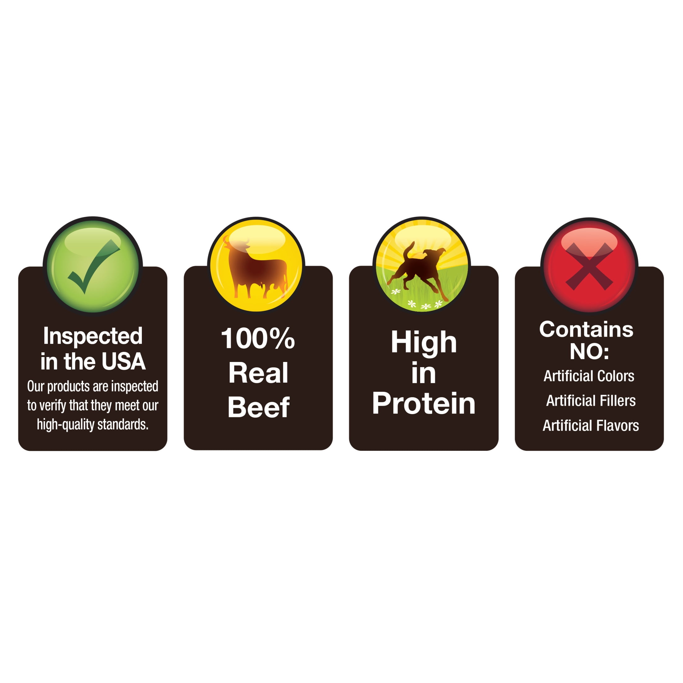 (2 pack) Cadet 100% Real Beef Strips Dog Treats, Single Ingredient Dog Jerky Treats for Small & Large Dogs, 4 Ounce