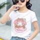 thumbnail image 1 of Camiseta de Sanrio para niños, camiseta Kawaii, ropa informal de dibujos animados de Hello Kitty Cinnamoroll, camisetas de Anime, ropa para niños para niñas xuanjing  unisex, 1 of 2