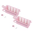 thumbnail image 1 of Oleegame 2PC Shower Soap Dish With Hook Kitchen Drainage Shelf Multifunctional Dishwashing Sponge Storage Rack Pink, 1 of 2