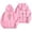 Pink, variant on PRfgtbd Bow Print Hoodies for Women Graphic Sweatshirts Hooded Long Sleeve Tops Casual Pullover Hoodie Trendy Preppy Clothes