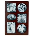 thumbnail image 1 of Walnut Wood Multi 6 Opening Picture Frame, 1 of 1