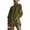 Green, variant on Women's Dress Long Sleeve High Neck Loose Fit Solid Color Suede with Pockets and Tassel Detail Midi Dress for Spring Fall,Brown,L
