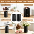 thumbnail image 2 of 2Pcs Stainless Steel Kitchen Utensil Holder, Large Cooking Utensil Crocks for Kitchen Counter, Kitchen Utensil Drying Cylinder, Cooking Utensil Organizer for Spatula, Spoon, 2 of 7