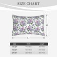 thumbnail image 4 of Pofeuu Violets Flowers Print Polyester Microfiber Plush Pillowcases, Super Soft and Cozy Pillow Case Covers with Envelop Closure（Pillow core not included）-20"x30", 4 of 6