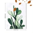 thumbnail image 3 of Green Cactus Decor Art/Canvas Print，Suitable for Living Room， Bedroom， Office， Dining Room， Kitchen， Hallway， Entryway， Study， Bathroom and as a Modern Wall Art Decoration with Natural Botanic Theme., 3 of 8