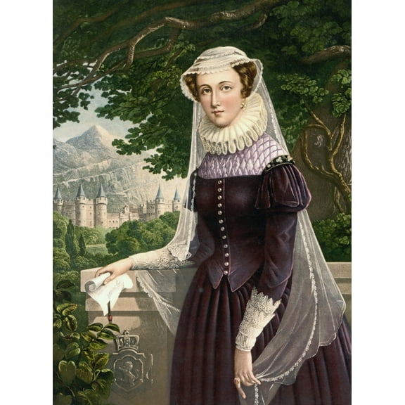 Posterazzi Mary Queen of Scots, 1542 to 1587, Also Known As Mary Stuart. Daughter of James V, King of Scotland. After A 19th Century Print Poster Print, 24 x 34 - Large