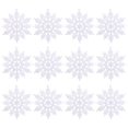 thumbnail image 1 of Doce convenientes joyas de copos de nieve se utilizan ampliamente en plásticos portátiles copos de nieve realistas de Navidad para fiestas., 1 of 5