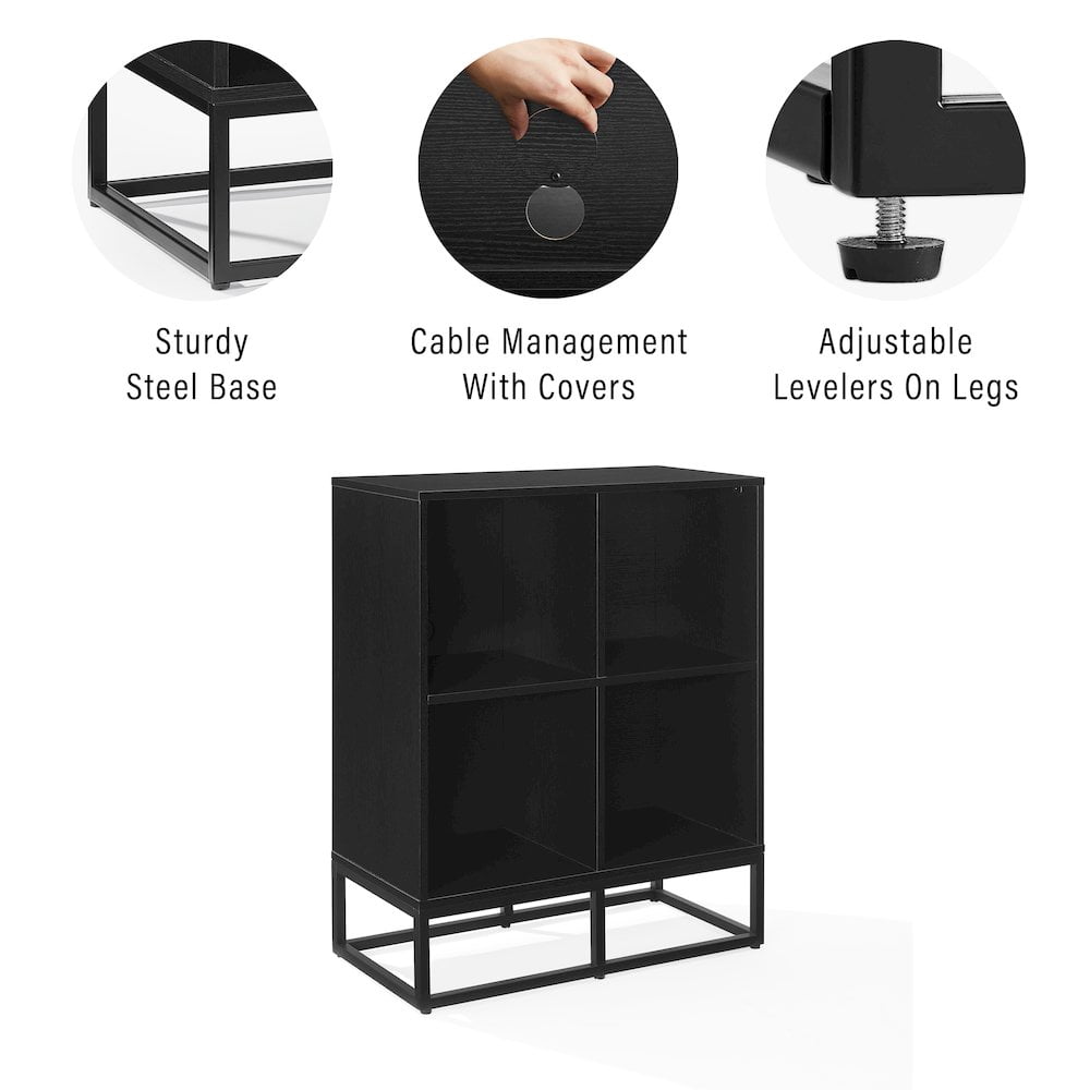 Crosley Furniture Enzo Record Storage Cube Bookcase