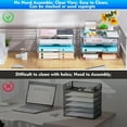 thumbnail image 3 of Paper Organizer Letter Tray, 4 Pack Acrylic Stackable Desk File Organizer,Clear File Organizer for Desk, Office Organizer for File Paper, Ipad, Letter, A4 Office File, Books, Notes, Paper Folder, 3 of 8