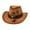 C#Brown680192, variant on Men Western Cowboy Hat With Studded Bull Head Design And Star Pattern For Fashionable Cowboy Hat With Heart Caps Fashionable Wear