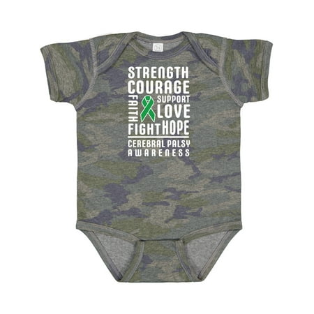 

Inktastic Cerebral Palsy Awareness Strength Support and Courage Gift Baby Boy or Baby Girl Bodysuit