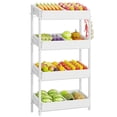 thumbnail image 4 of Fnova 55.1" 4-Tier Storage Shelf, Wooden Kitchen Rack, Fruit & Vegetable Organizer Shelf for Snacks, Kitchen Storage Shelving Unit, 4 of 17