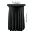 thumbnail image 6 of Dserhfy Cocktail Table Cover Spandex Stretch Round Cocktail Tablecloths with Wavy Drapes High Top Bar Table Skirts for Wedding Party Banquet Events, 6 of 8