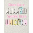 thumbnail image 3 of Garanimals Toddler Girls' "Shine Like A Mermaid, Sparkle Like A Unicorn" Short Sleeve Tee, 3 of 3