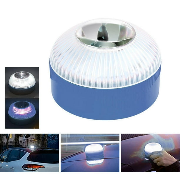 Balizas luminosas de emergencia, luz de advertencia robusta, de alto rendimiento, compactas, accesorio para techo de camión, automóvil y marino. Azul