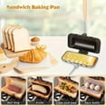 thumbnail image 5 of 1pc Sandwich Frying Pan, Aluminum Baking Pan Flip Frying Pan, Sandwich Maker, Suitable For Grilled Cheese, Pancakes, Omelettes, Hot Dogs, Bread And Toast, Kitchen Gadget Cookware For Restaurants, 5 of 13