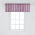 thumbnail image 2 of Ambesonne Harbour Stripe Window Valance, Patriotic Colors, 54" X 18", Violet Blue Vermilion, 2 of 3