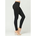 thumbnail image 3 of Conceited Women's Lola Stretch Soft Cotton Leggings with High Yoga Waistband, 3 of 6
