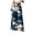 Navy, variant on felwors Women Summer Boho Palazzo Pants High Waist Wide Leg Floral Casual Cotton Lounge Trousers with Pockets Dark Blue, S