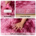 thumbnail image 3 of SARAG Round Fluffy Area Rugs for Bedroom Kids Girls Room Nursery,6x6ft Furry Carpet for Living Room Kids Room,Tie-Dye Dark Red, 3 of 8