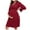 Wine, variant on HSMQHJWE Floral Lace Maternity Maxi Dress Ruffle Bell Sleeves Crew Neck Elegant Chif-fon Evening Gown for Shower Wedding