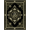 Black Gold Ivory, Pattern 12, variant on ODIKA 8'x10' Washable Area Rug Non-Shedding, Easy Care, Snake Covering Coiled Motif Symmetrical Border Ornamental Forest for King Size Bedroom Under Bed, Master Suite