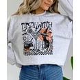 thumbnail image 2 of Tipsy Witch Society Halloween Sweatshirt for Women Funny Witchy Cocktail & Black Cat Sweater Gray Sweatshirt Adult Small, 2 of 4