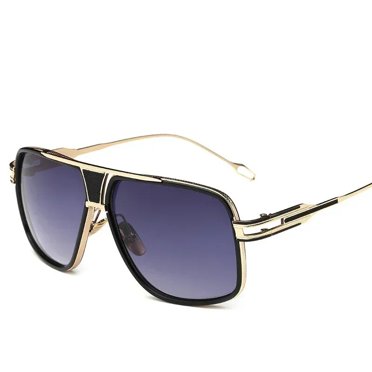 New Style 2024 Sunglasses Men Brand Designer Sun Glasses Driving Oculos De Sol Masculino Grandmaster Square Sunglass Gold-GradientGray As Picture