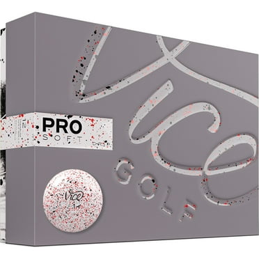 Vice Golf Pro Soft Drip Golf Balls, Red, 12 Pack