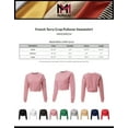 thumbnail image 2 of MixMatchy Women's French Terry Crop Pullover Sweatshirt, 2 of 4