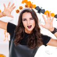 thumbnail image 4 of Vjnyvs 3 Pack Light Up Pumpkin Ghost Headband LED Halloween Hair Hoop Accessories, 4 of 7