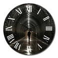 thumbnail image 2 of Designart "Timeless Passage in Black and Grey Tunnel Pointillism II" Architecture Oversized Wall Clock, 2 of 5