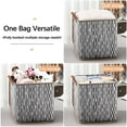 thumbnail image 5 of Large Capacity Foldable Clothes Quilt Storage Bag, Japanese Style Portable Storage Basket, Waterproof Fabric Storage Box For Moving Home Wardrobe Organization, 17.72*15.75*17.72in, 5 of 5