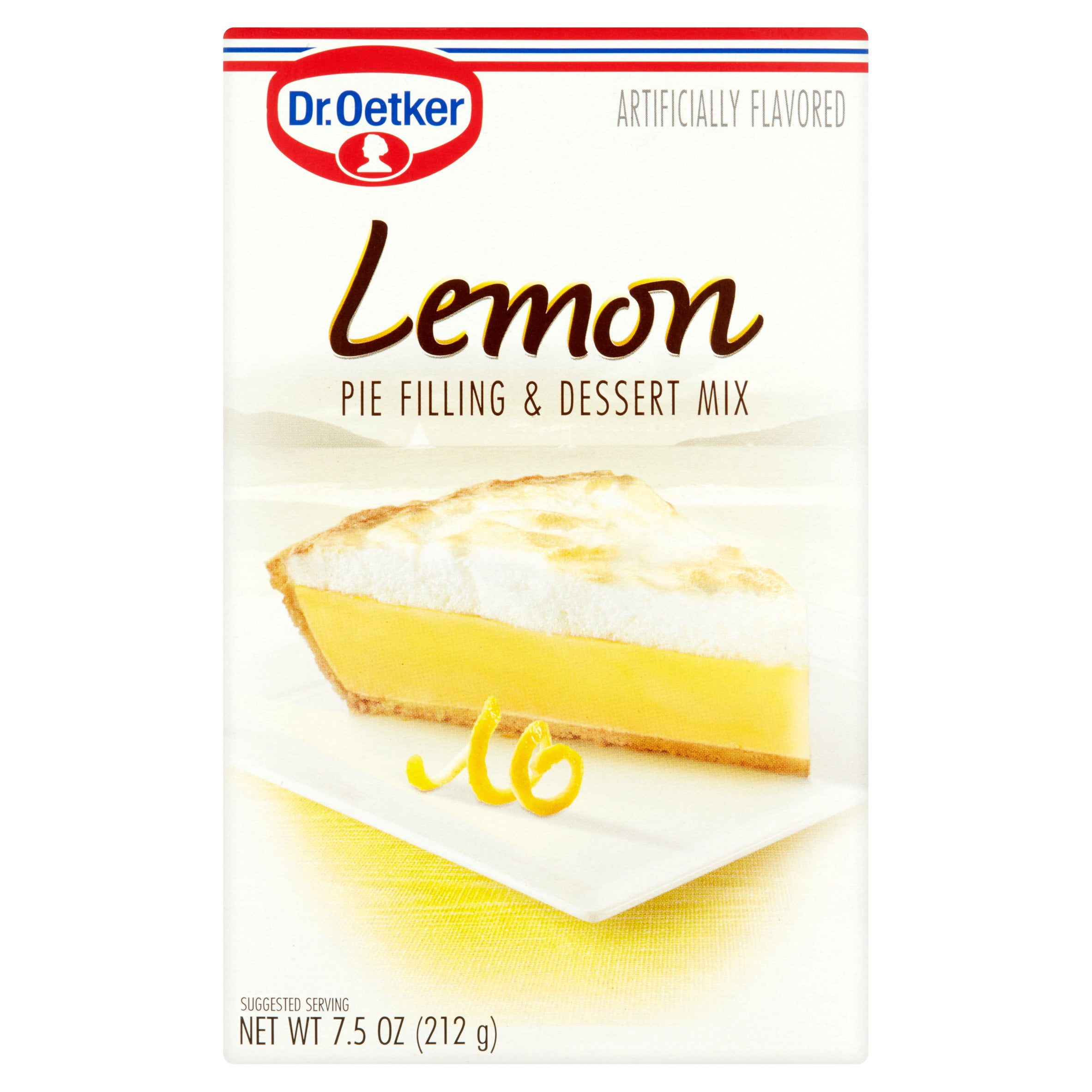 Dr. Oetker Lemon Pie Filling & Dessert Mix, 7.5 oz, 12 pack